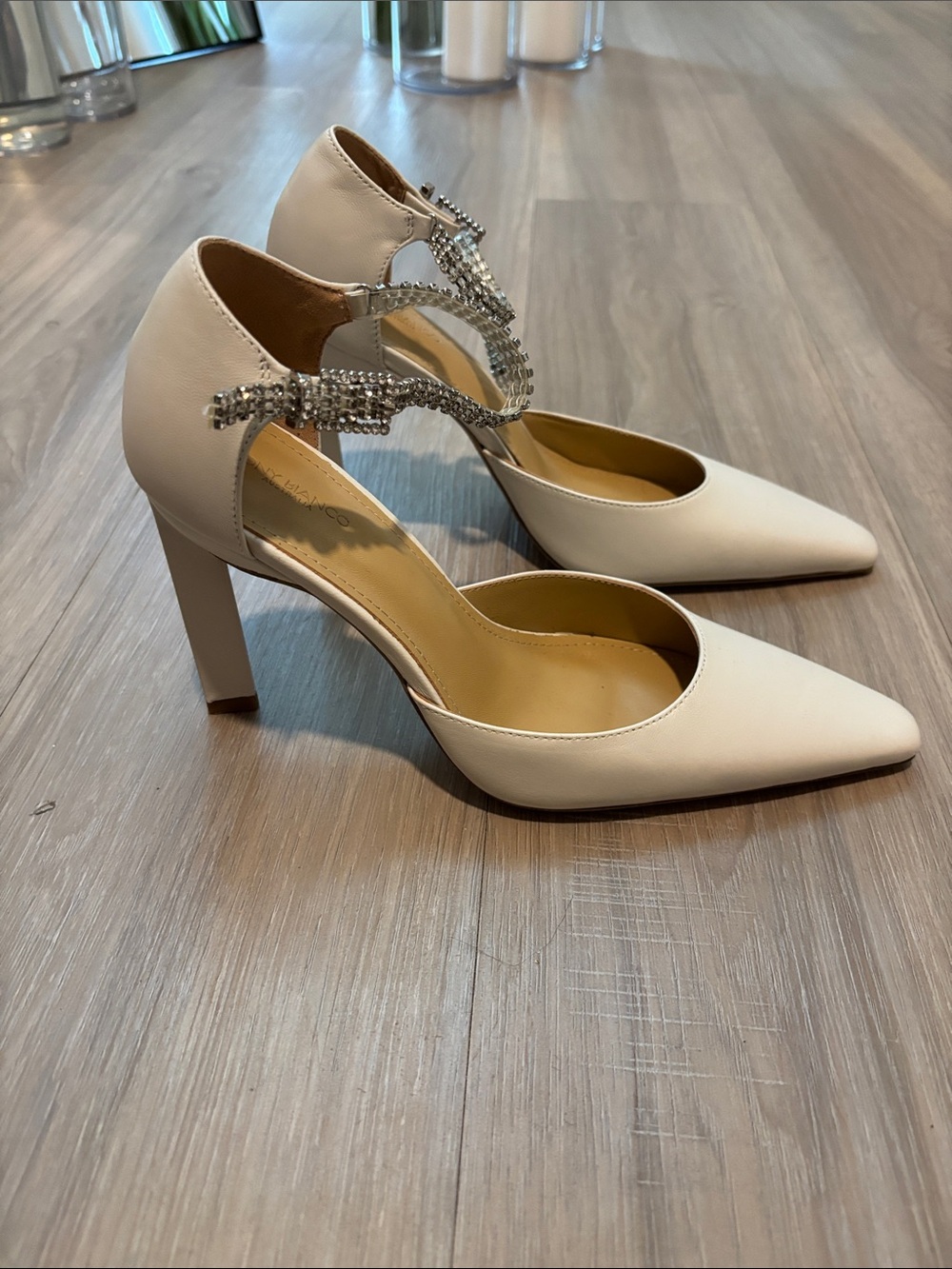 Tony Bianco Eliza White Silver Heel